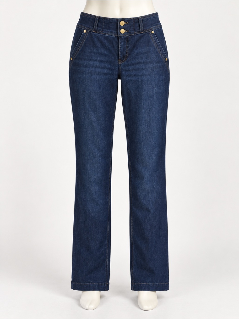 one 5 one Women's Indigo Straight-Leg Jeans